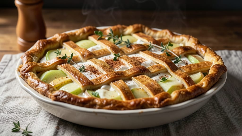Silver Palate Sour Cream Apple Pie Recipe: Buttery Lattice Crust Meets Spiced Filling