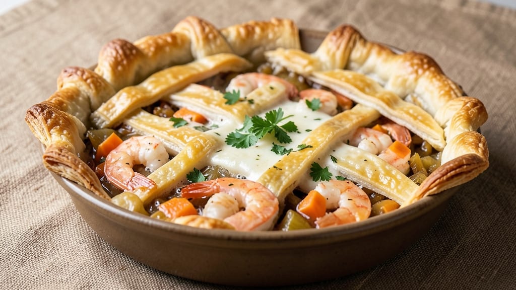 Seafood Pot Pie Recipe With Puff Pastry: Golden Crust Meets Savory Seafood Filling