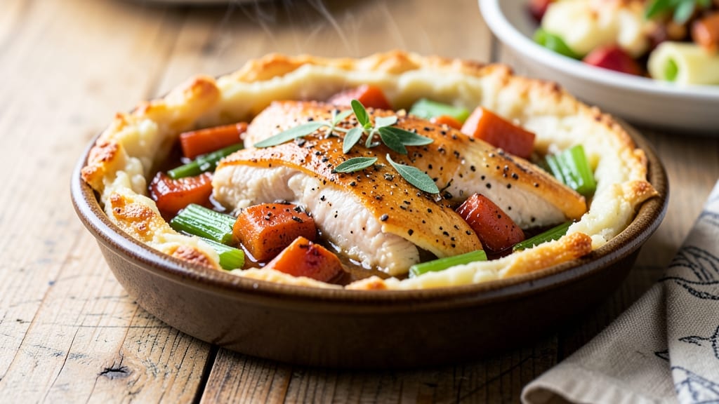 Pot Pie With Mashed Potato Crust Recipe: Crispy Top, Creamy Filling Fusion