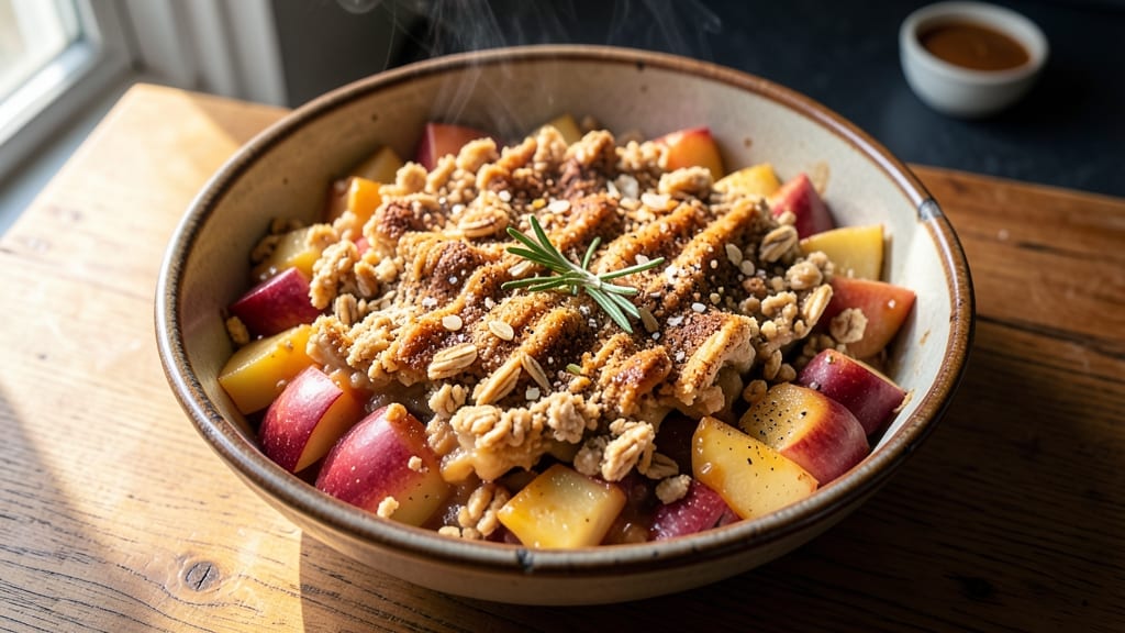 Apple Crisp Recipe With Pie Filling And Oatmeal: Warm Spice Crunch Over Melty Fruit Filling