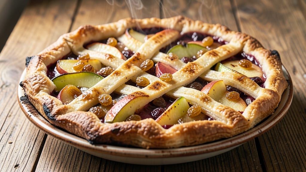 Rum Raisin Apple Pie Recipe: Boozy Spice Crunch in Every Slice