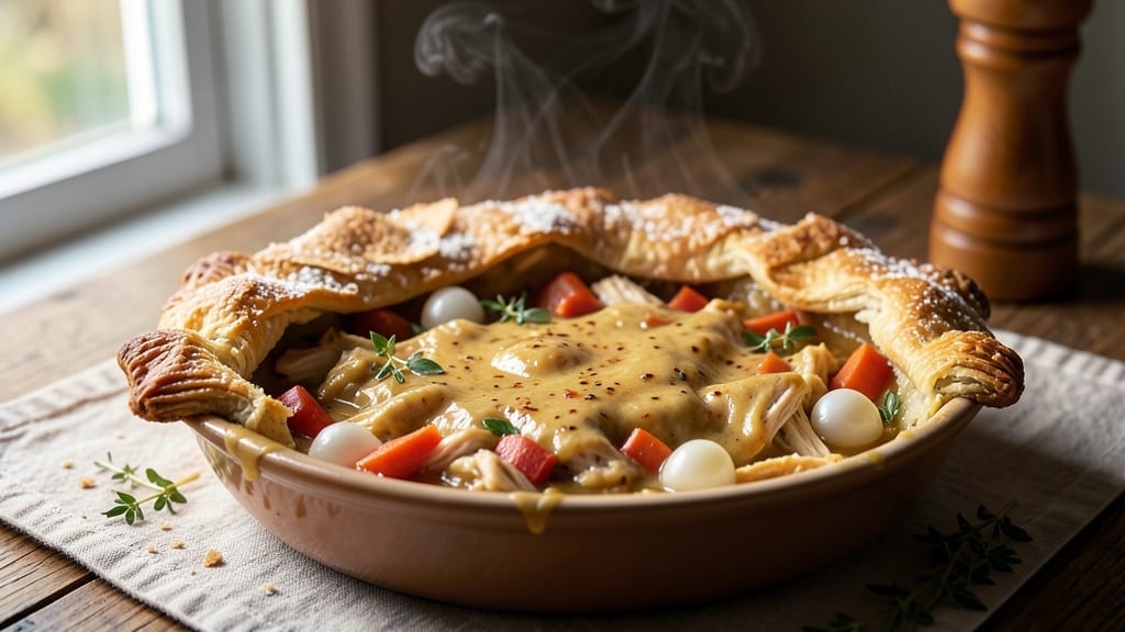 Amazing Chicken Pot Pie Recipe: Flaky Lattice Crust Over Savory Gravy Bliss