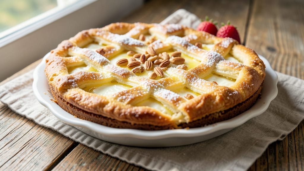 Ricotta Pie Recipe Lidia: Flaky Crust and Creamy Cheesecake Fusion