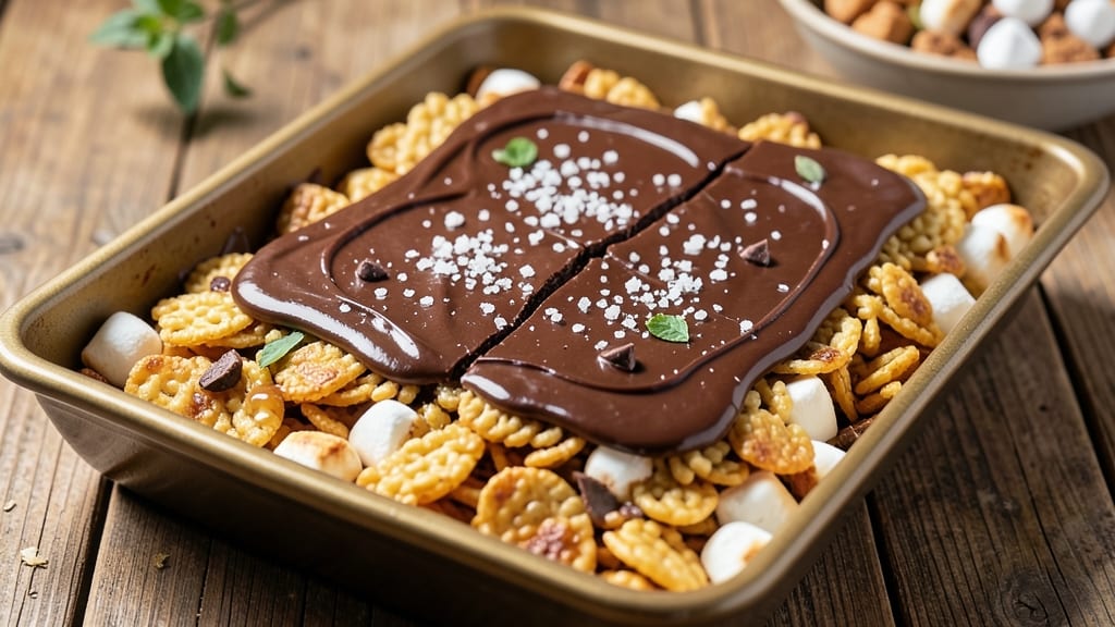 Rice Krispie Treats With Chocolate Topping Recipe: Crunchy Clusters and Fudgy Melts in One Bite