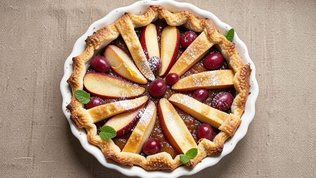 Apple and Grape Pie Recipe: Dual-Fruit Crisp With Foil-Sealed Crust