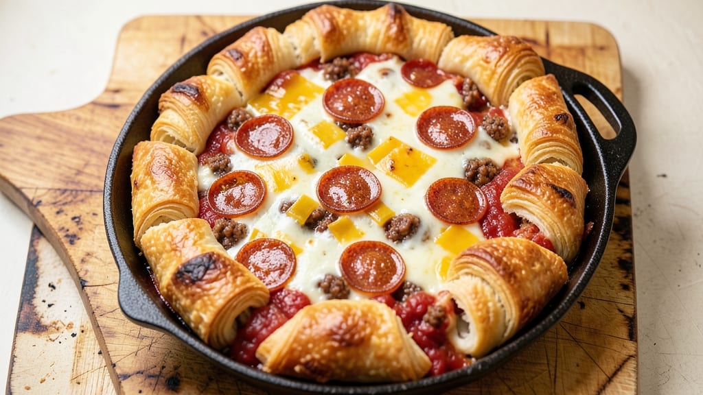 Pizza Pot Pie Recipe with Crescent Rolls: Crispy Top, Loaded Comfort in One Dish