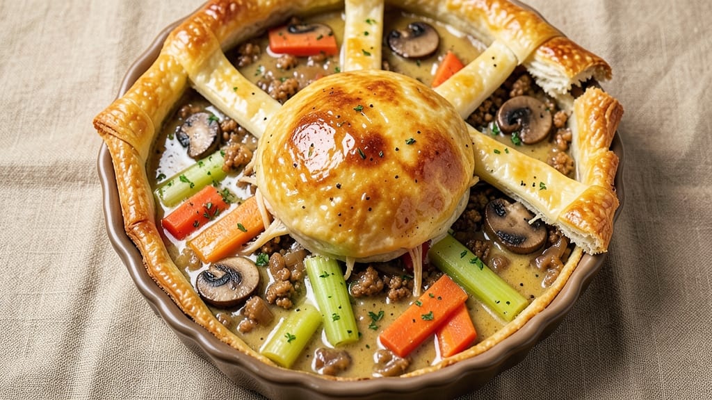 Seitan Pot Pie Recipe: Savory Mushroom-Gravy Comfort in One Bowl
