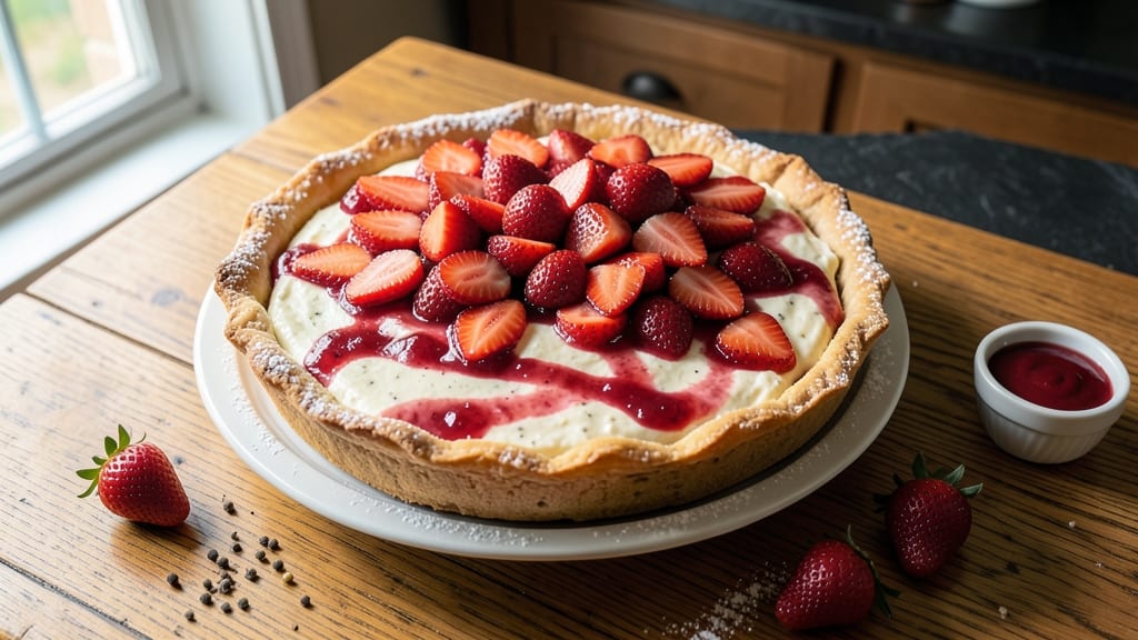 Amish Strawberry Cream Cheese Pie Recipe: Rustic Crust Meets Velvety Filling Bliss