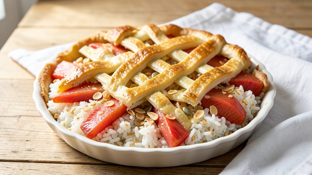 Rice Pie Recipe With Pineapple: Tropical Crust and Creamy Filling Fusion