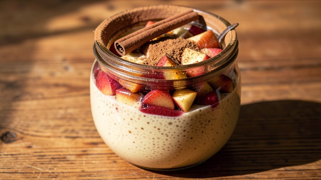 Apple Pie Chia Seed Pudding Recipe: Crunchy Cluster Twist With No-Bake Magic