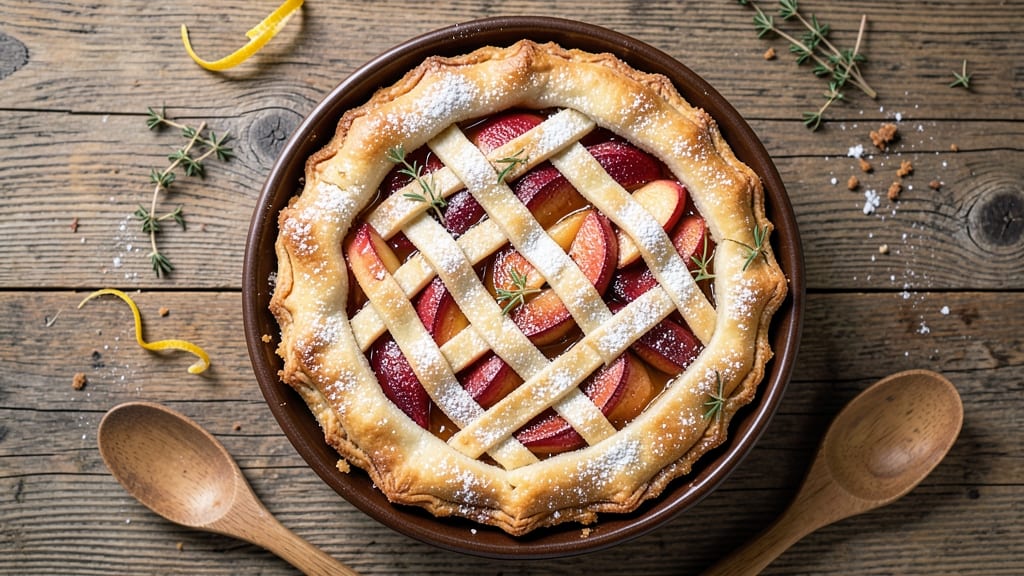 9 Double Crust Pie Recipe: Flaky Lattice Top and Spiced Filling Bliss