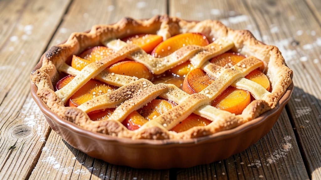 Amish Peach Pies Recipe: Rustic Lattice Crust With Juicy Summer Fruit