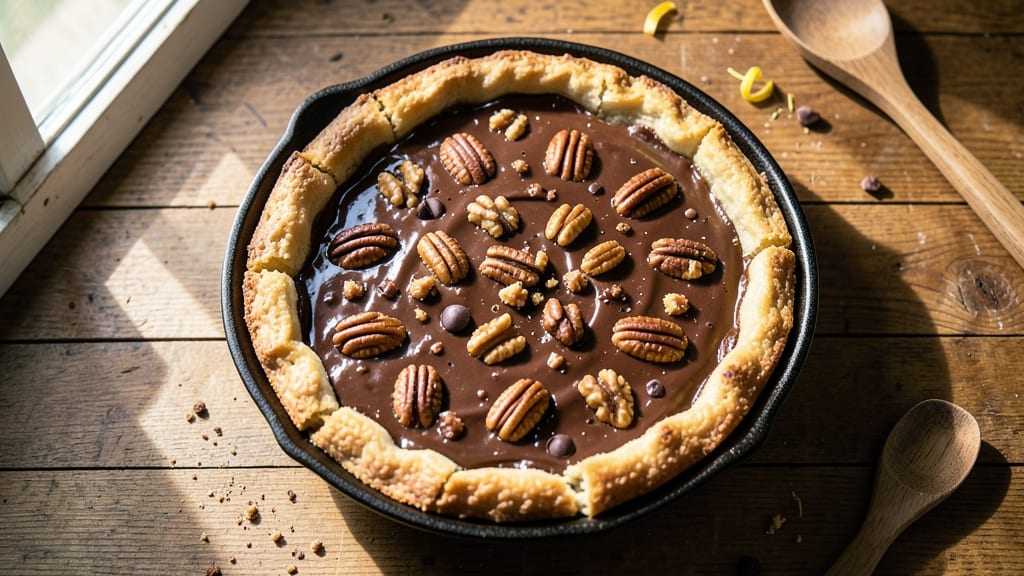 Amish Chocolate Pecan Pie Recipe: Deep-Dish Richness With Nutty Crunch