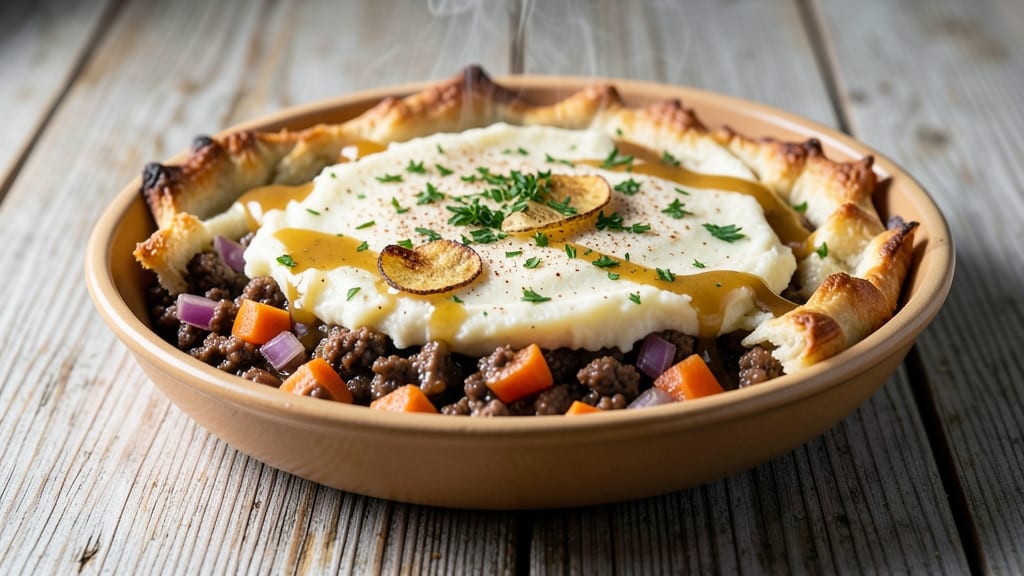American Shepherd's Pie Recipe: Mashed Potato Crust with Savory Gravy Magic
