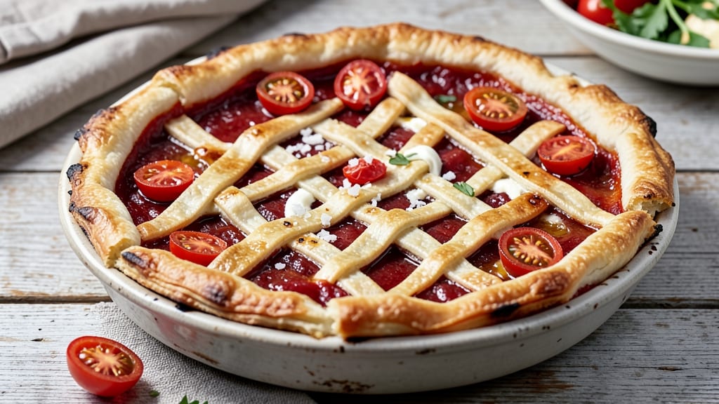 Roasted Tomato Pie Recipe: Sun-Dried Sweetness with Crispy Pastry Crunch