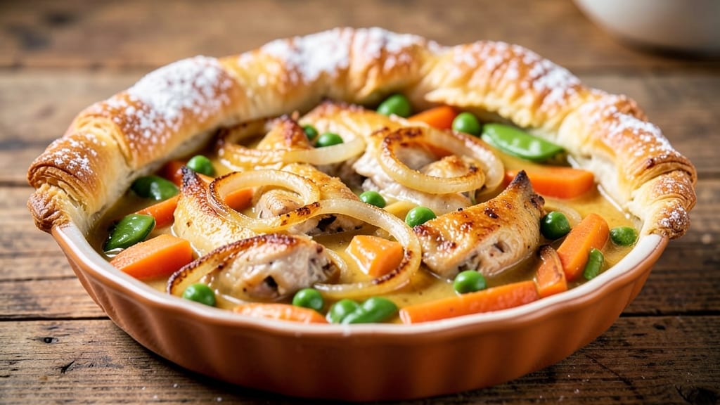 Jamie Oliver's Chicken Pot Pie Recipe: Flaky Crust Over Savory Gravy Magic