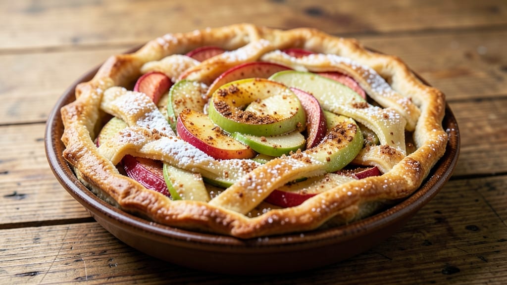 Spiral Apple Pie Recipe: Crustless Caramelized Layers in One Bite