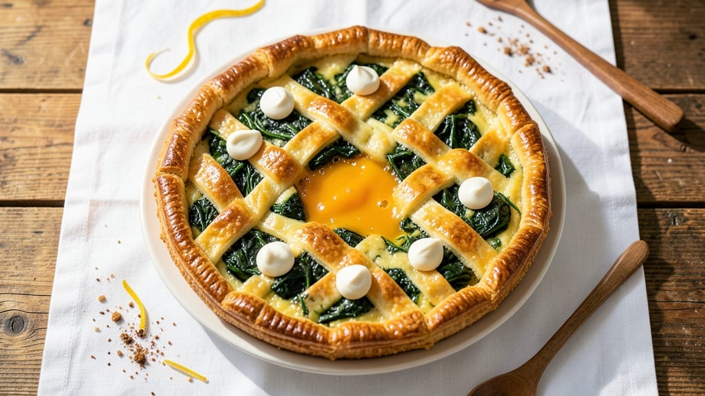Spinach and Egg Pie Recipe: Flaky Crust with Savory Eggy Filling Magic