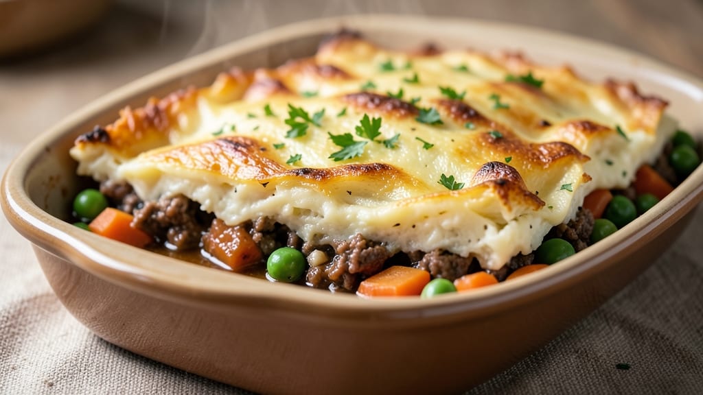 9x13 Shepherd's Pie Recipe: Savory Meat and Veggie Crust Topped Warm