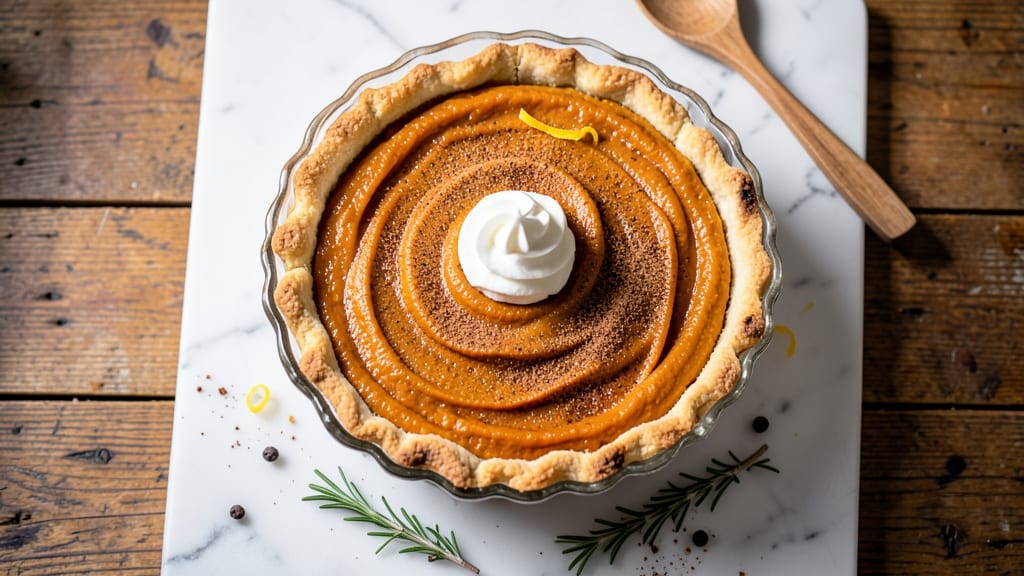 Pumpkin Pie Recipe With Baked Crust: Spiced Filling in Golden, No-Fuss Crust