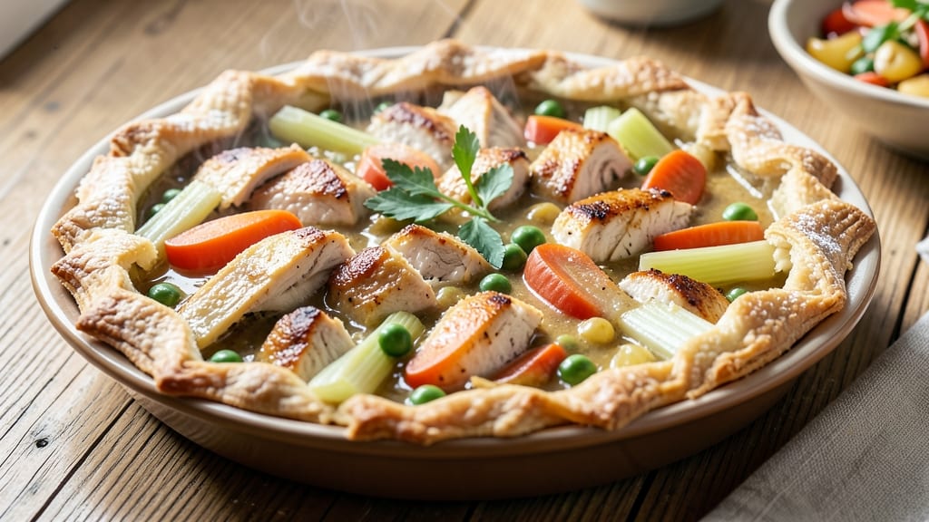 Southern Style Chicken Pot Pie Recipe: Flaky Lattice Crust Over Savory Gravy Bliss