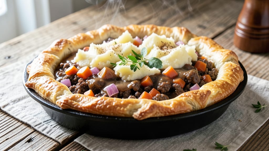 4 and 20 Meat Pie Recipe: Flaky Pastry Hugging Hearty Beef Filling