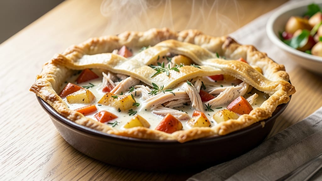 Quick Chicken Pot Pie Recipe With Pie Crust: One-Pan Creamy Comfort in 45 Minutes