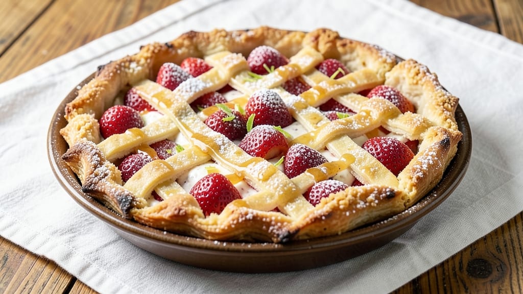 Fresh Strawberry Pie Recipe Without Jello: Bursting Fruit Filling in Buttery Crust