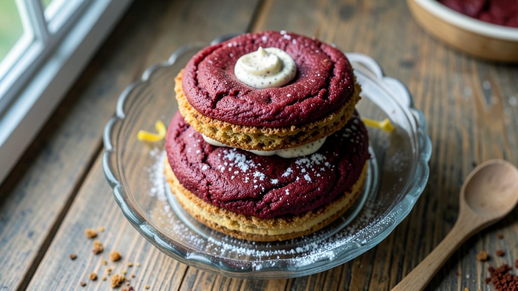 Amish Red Velvet Whoopie Pies Recipe: Deep Red Cake Sandwiches With Cream Cheese Bliss