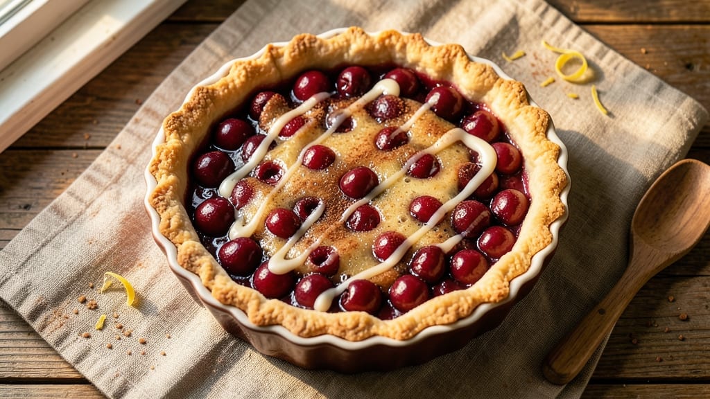 Amazing Cherry Pie Recipe: Deep Tart Cherry Filling in Buttery Crust Lattice