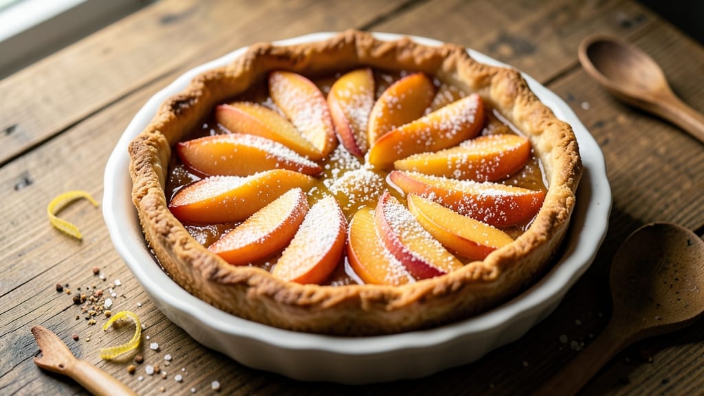 9-Inch Peach Pie Recipe: Juicy Slices With Foil-Sealed Golden Crust