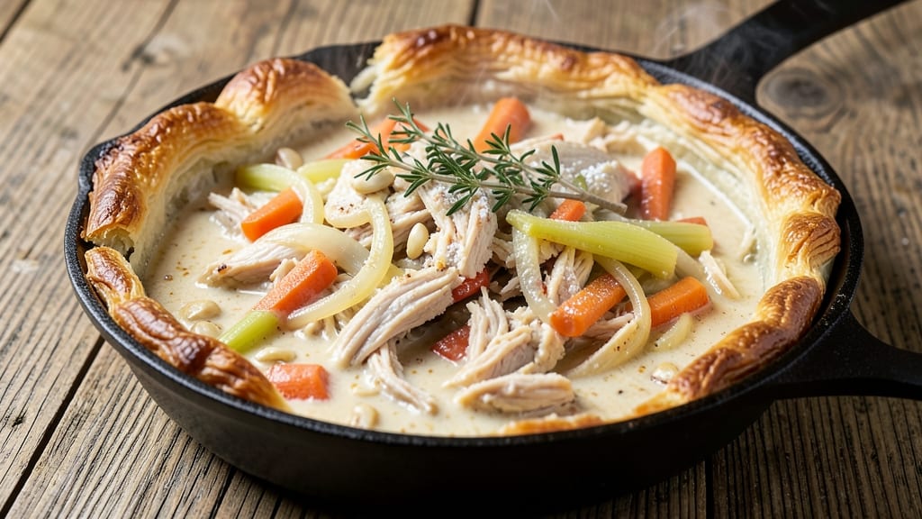 America's Test Kitchen Cast Iron Chicken Pot Pie Recipe: Foil-Sealed Crust That Stays Golden All Night