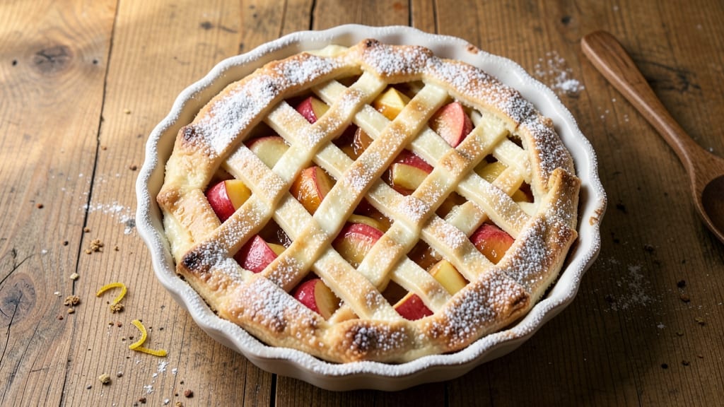 Amish Sour Cream Apple Pie Recipe: Rustic Lattice Crust With Tangy Cream Secret