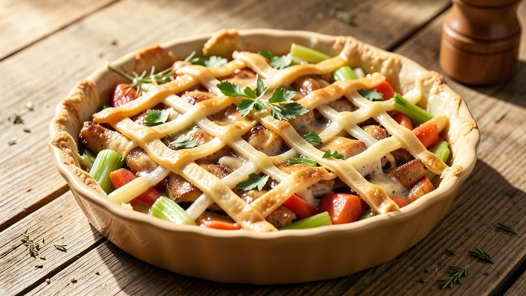 Semi Homemade Chicken Pot Pie Recipe: Foolproof Flaky Crust Over Creamy Gravy