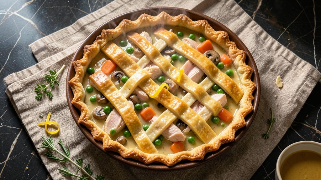 Pot Pie Recipe Using Cream Of Chicken Soup: Flaky Crust Over Savory Gravy Magic