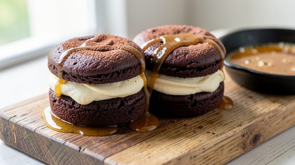 5 Star Whoopie Pies Recipe: Chocolatey Clouds With Gooey Ganache Hearts