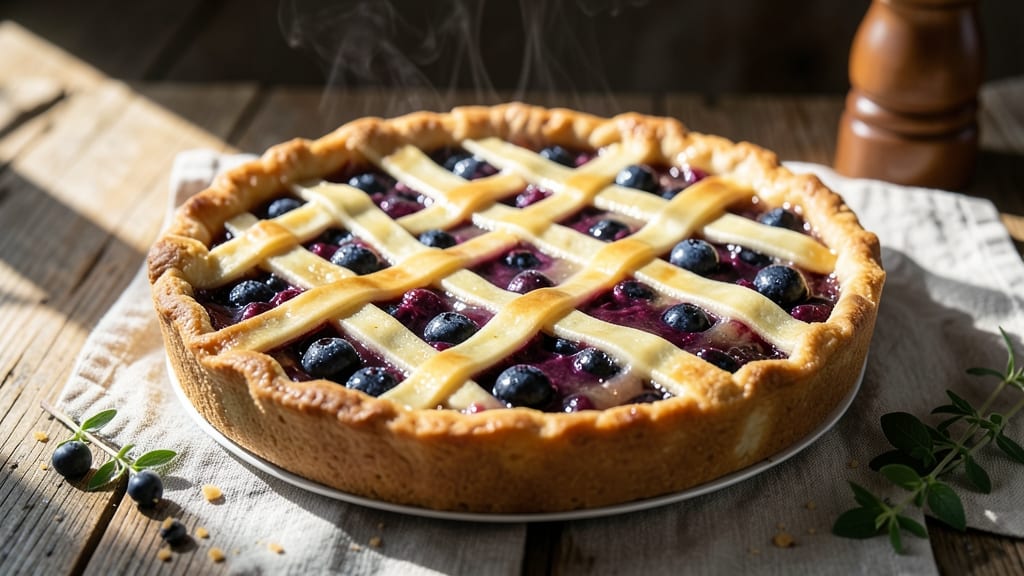 8-Inch Blueberry Pie Recipe: Bursting Fruit in Flaky Crust Perfection
