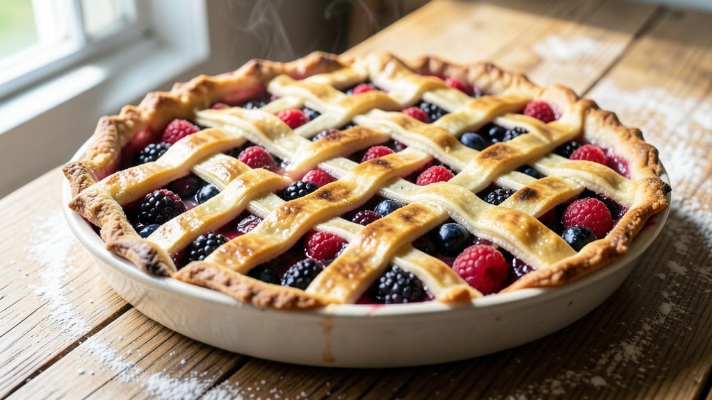 American Berry Pie Recipe: Juicy Fruit Filling With Crispy, Foil-Sealed Crust