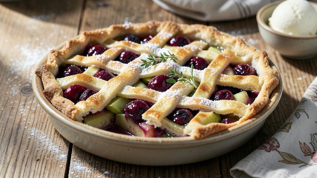Apple Mountain Berry Pie Recipe: Julian-Cut Crust With Bursting Fruit Layers