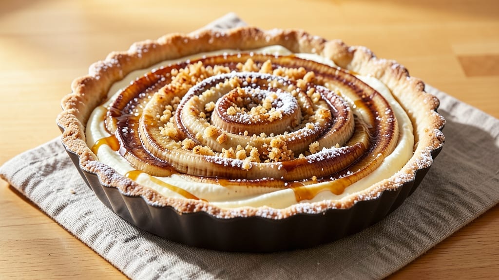 Remy's Banana Pie Recipe: Velvety Cream Cheese Filling with Crunchy Pecan Topping