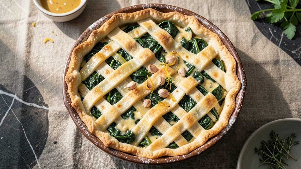 Spinach Pot Pie Recipe: Crispy Top, Creamy Filling Harmony