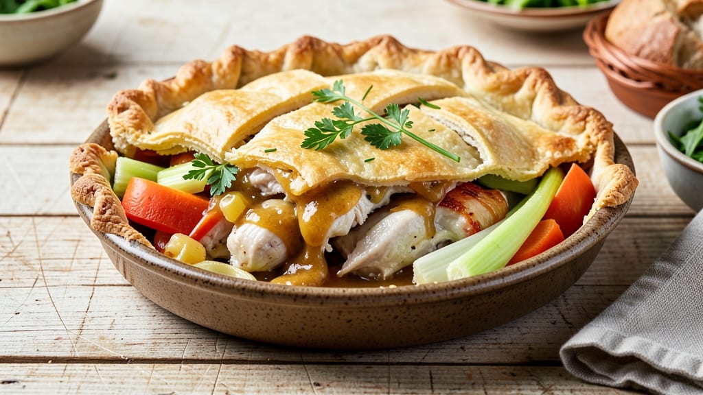 Ranch-To-Table Chicken Pot Pie Recipe: Crispy Lattice Top Over Savory Gravy