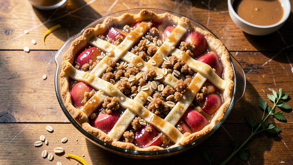 Apple Crumble Pie Recipe With Canned Apples: Spiced Topping That Crunches Over Melty Filling