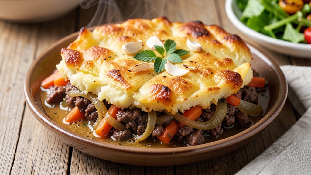 Air Fryer Cottage Pie Recipe: Crispy Crust Over Savory Meat and Veggie Layers