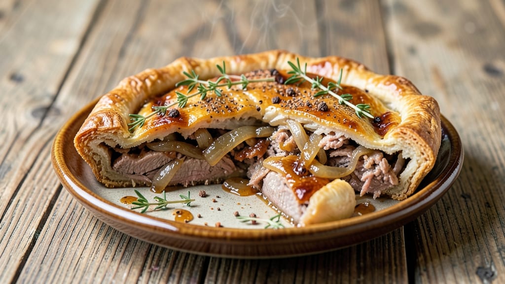 French Canadian Pork Pie Recipe: Flaky Pastry Hugging Savory Meat and Herbs