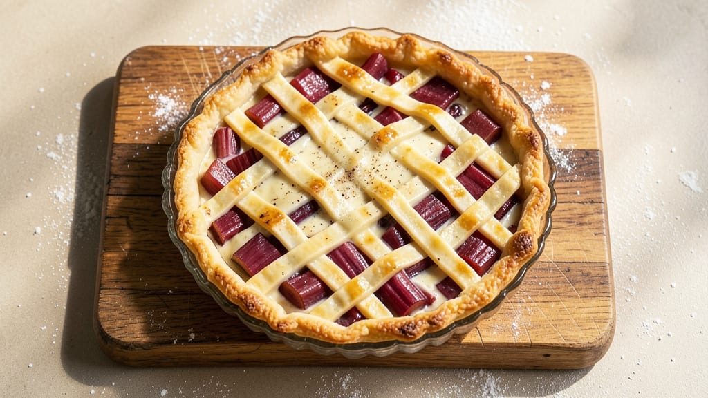 Rhubarb Custard Pie Recipe Joy of Cooking: Tart-Sweet Balance With Vanilla-Infused Cream