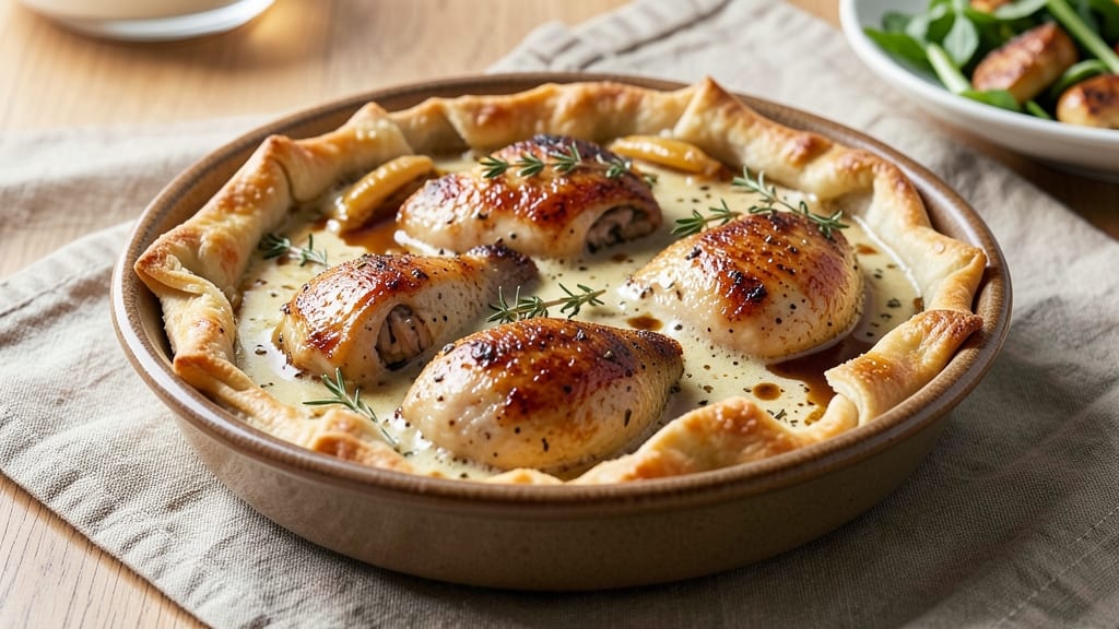 4-Ingredient Chicken Pie Recipe: One-Pan Foil-Sealed Magic
