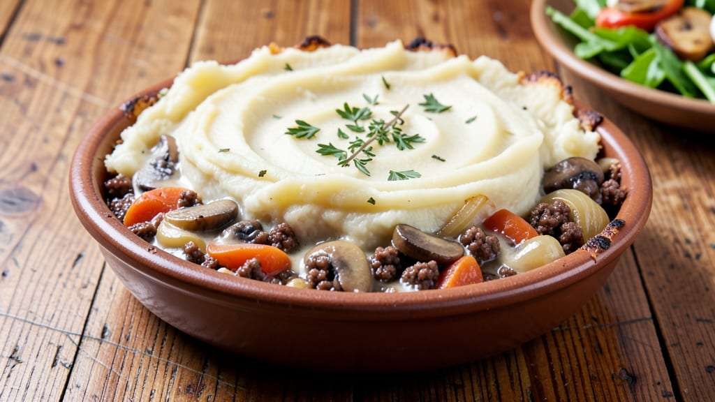 Shepherd's Pie Recipe with Cream of Mushroom: Savory Meat and Veggie Topped With Creamy Mashed Potato Crust