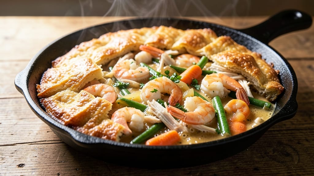 Pot Pie Recipe With Red Lobster Biscuit Mix: Savory Gravy Hugged by Buttery Biscuit Crust